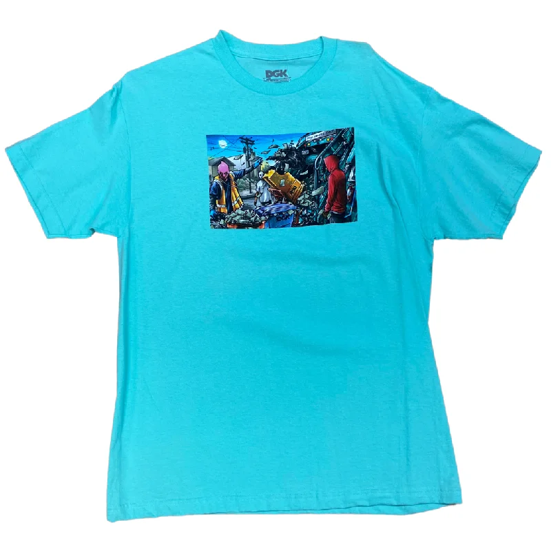 Luxury Cotton T-shirt-DGK Dirty Ghetto Kids T-Shirt - Teal