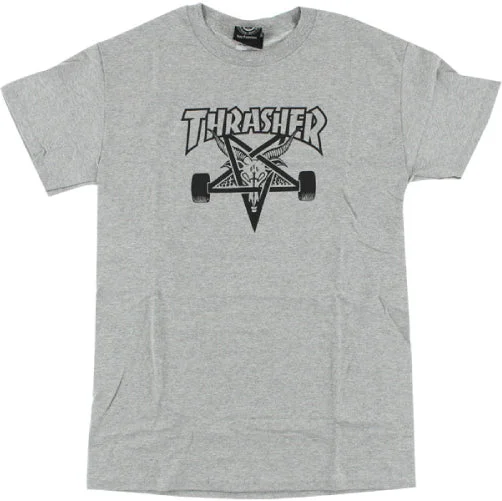 Cool Quote T-shirt-Thrasher Skategoat Tee - Grey