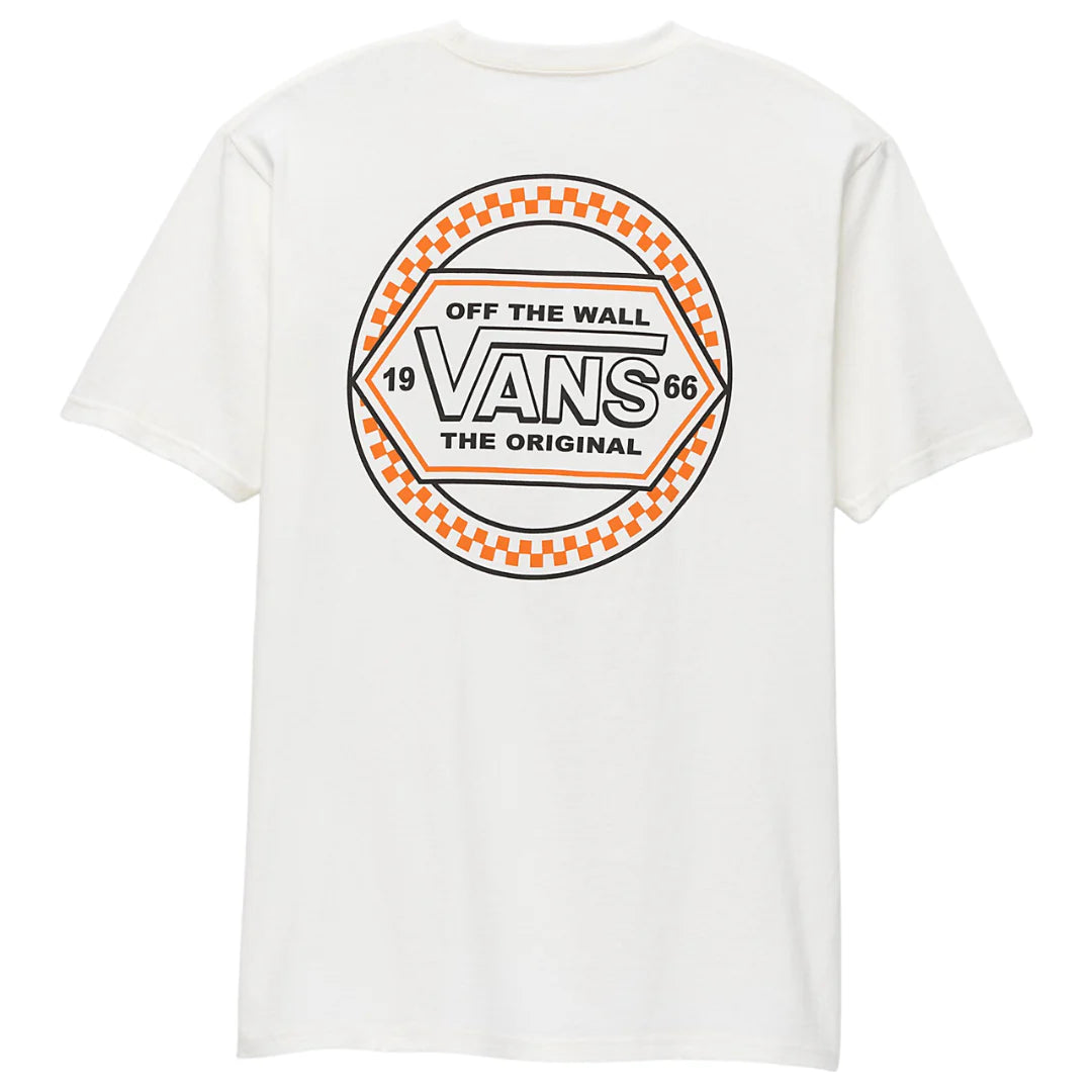 Sports Team T-shirt-Vans Circle Checker Drop V T-Shirt - Marshmallow