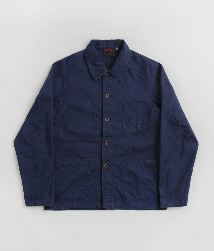 Waterproof Mountain Jacket-Vetra 5C Organic Workwear Jacket - Navy