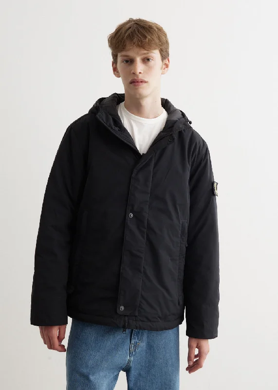 Classic Bomber Jacket-Micro Twill Hooded Jacket