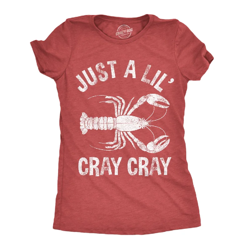 Graffiti Print T-shirt-Just A Lil Cray Cray Women's T Shirt