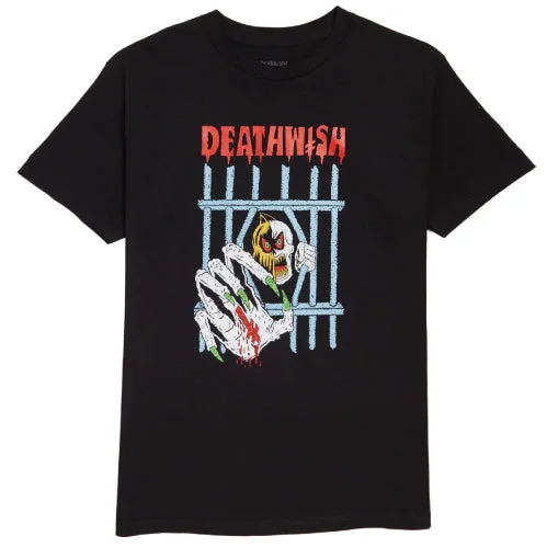 Printed Oversized T-shirt-Deathwish Spookies Tee - Black