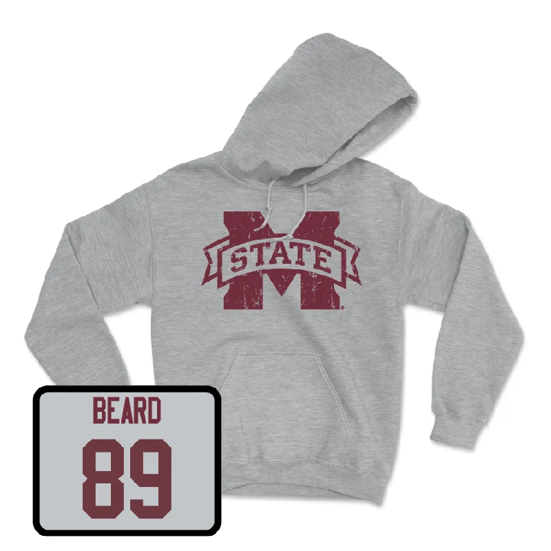 Trendy Retro Hoodie-Sport Grey Football Classic Hoodie - Luke Beard