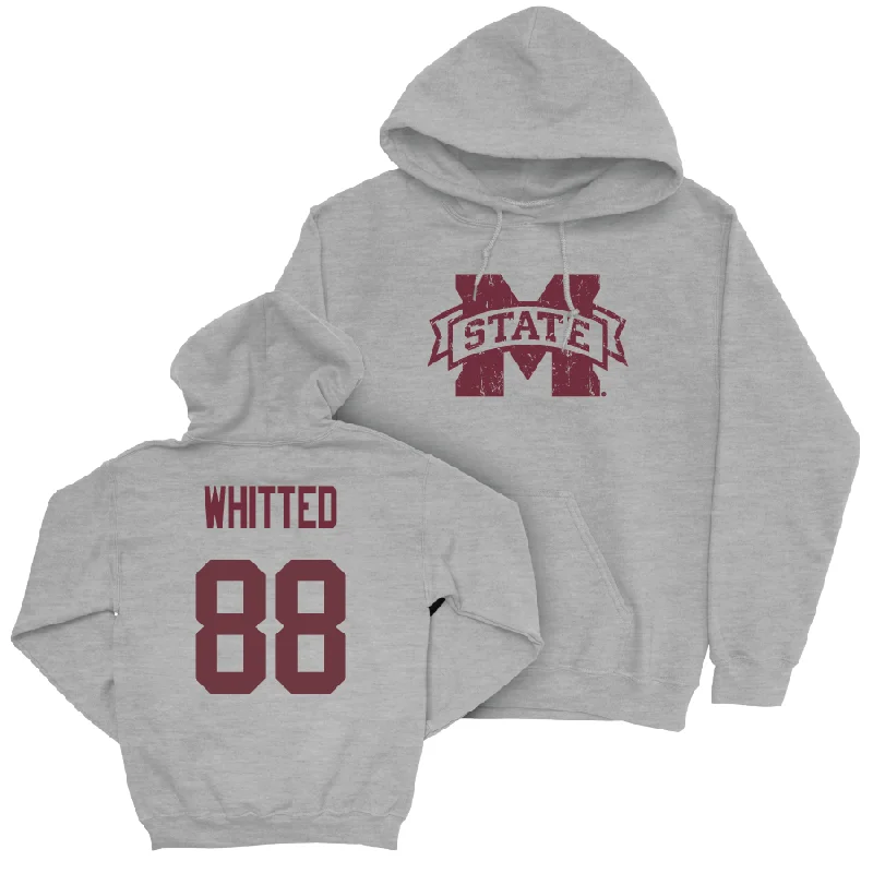 Printed Hoodie For Kids-Sport Grey Football Classic Hoodie   - JaCorey Whitted