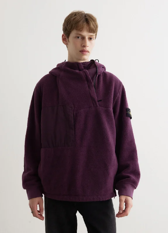 Cozy Down Jacket-Nylon Cotton Fleece Anorak