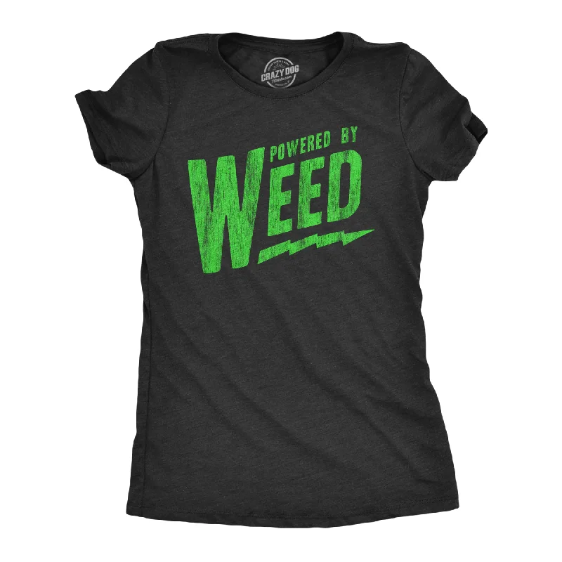 Colorful Tie-dye T-shirt-Powered By Weed Women's T Shirt