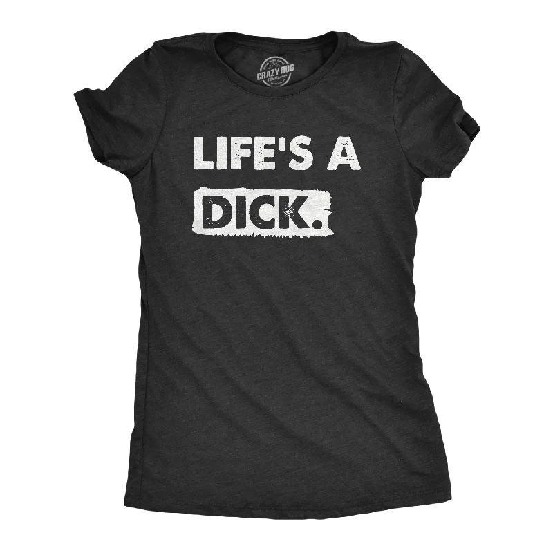 Holiday Themed T-shirt-Lifes A Dick Women's T Shirt