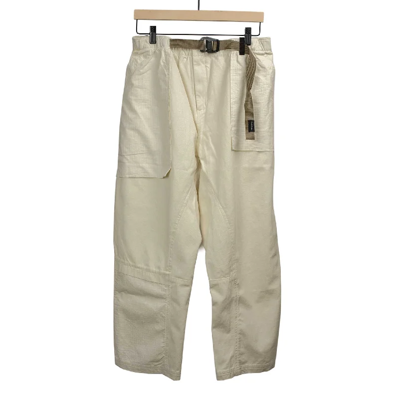 Relaxed Fit Harem Pants-Field pant in earth white cotton paneled twill and ripstop