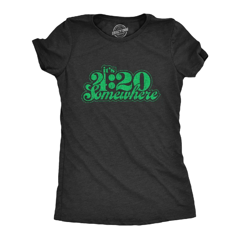 Lightweight T-shirt For Summer-It's 4:20 Somewhere Women's T Shirt