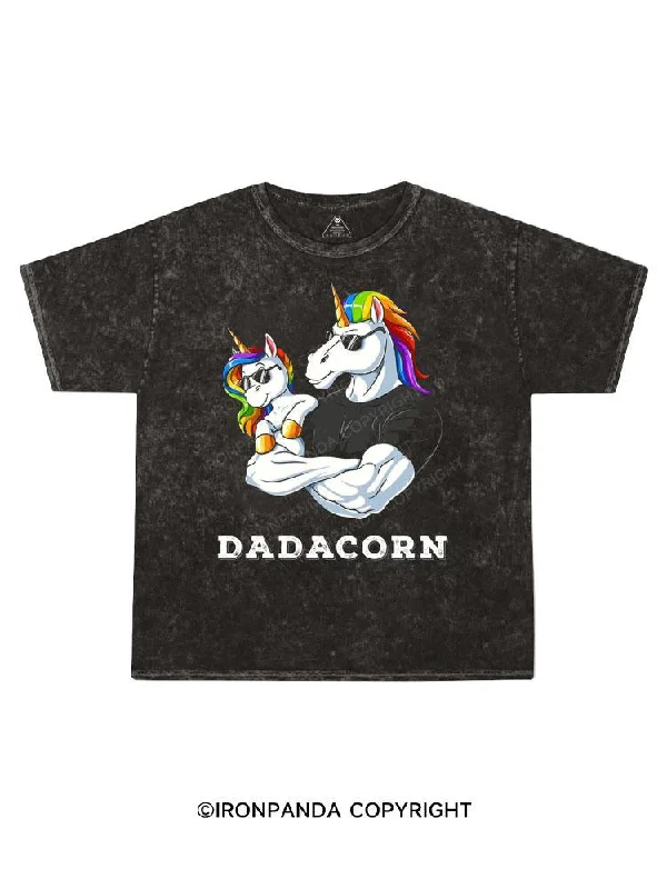 Sports-themed Graphic T-shirt-Dadacorn Kids Washed T-Shirt