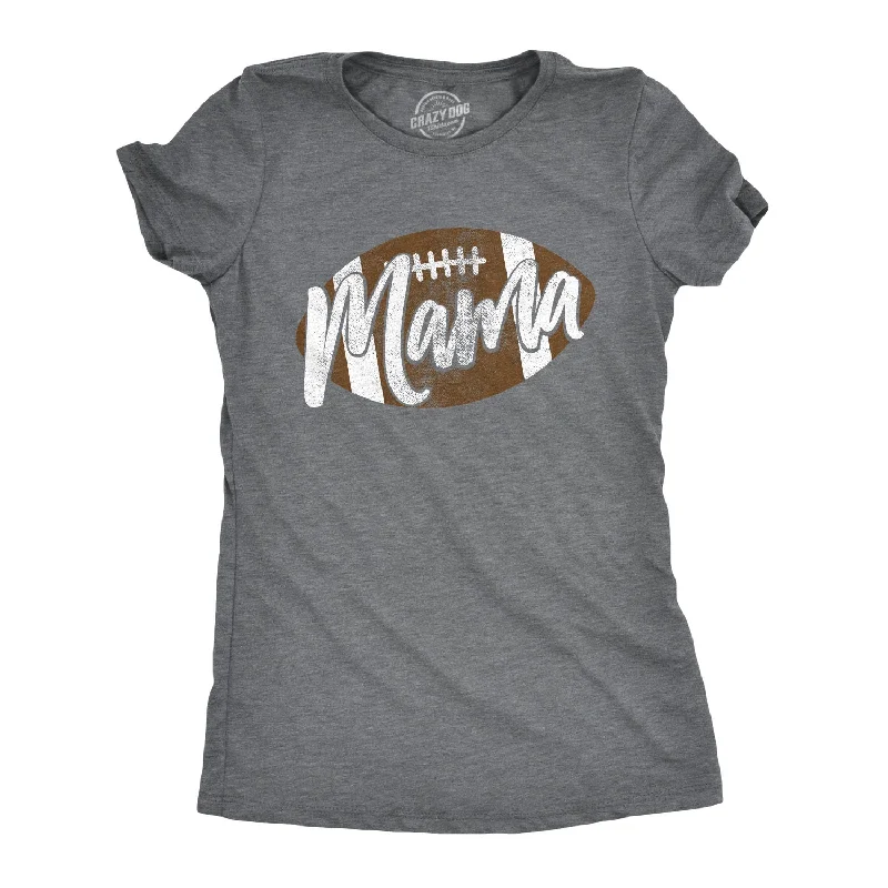 Custom Team T-shirt-Football Mama Women's T Shirt