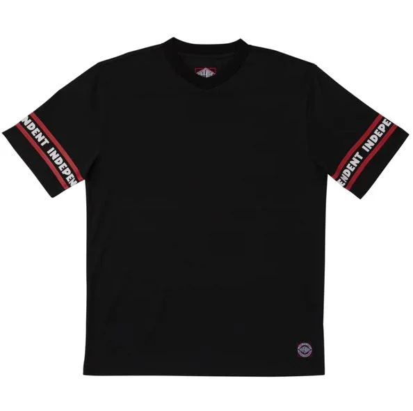 T-shirt For Streetwear Fashion-Independent Tee Jersey Top ITC Streaks Black