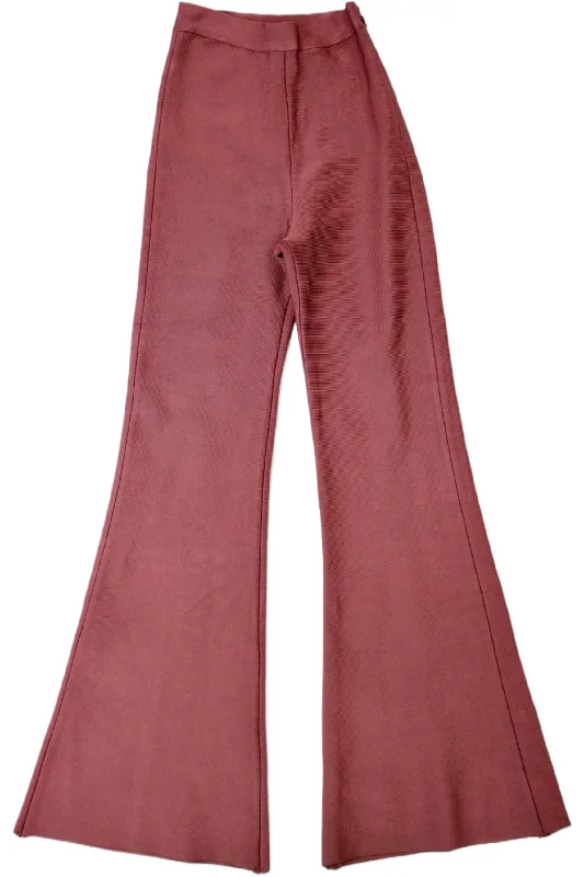 Stylish Velvet Pants-House of CB - Shiny Knit Pants