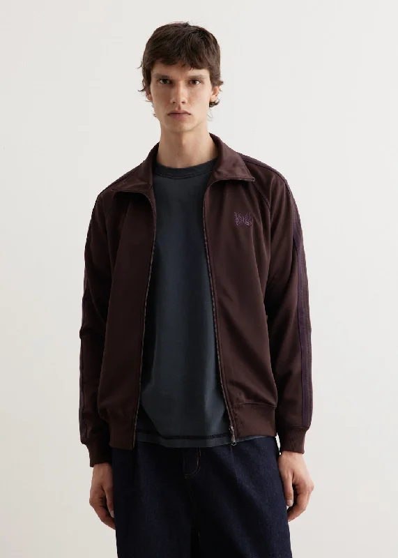 Warm Fur-lined Jacket-Poly Smooth Track Jacket