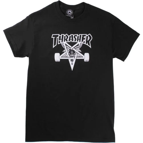 Soft Pastel T-shirt-Thrasher Skategoat Tee - Black