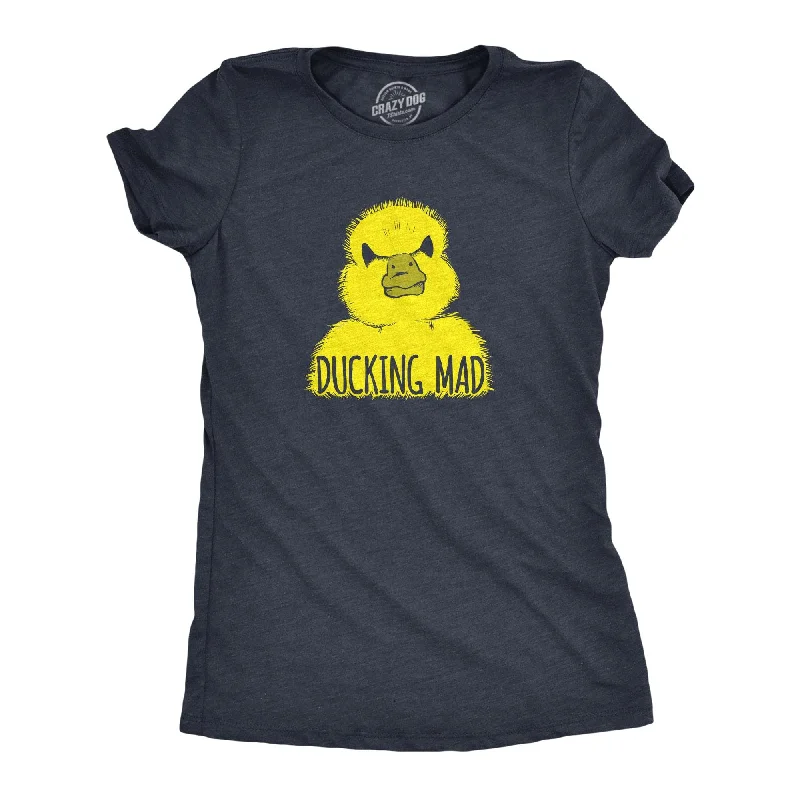 Tie-dye T-shirt-Ducking Mad Women's T Shirt