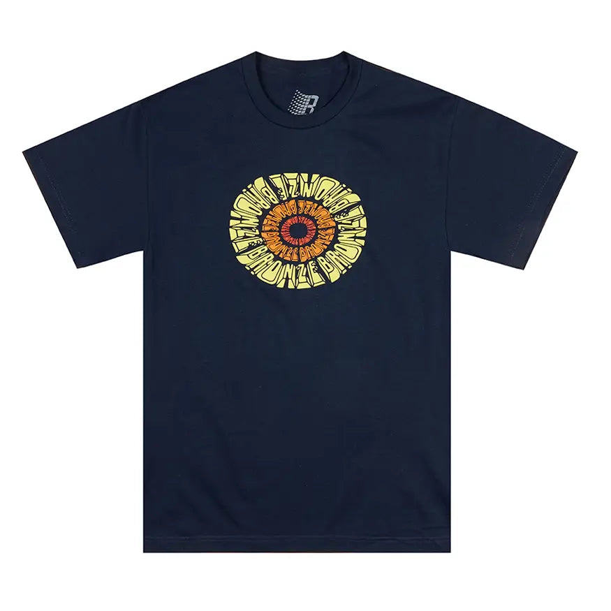 Graphic Tee For Summer-Bronze 56k Spiral Tee Shirt - Navy