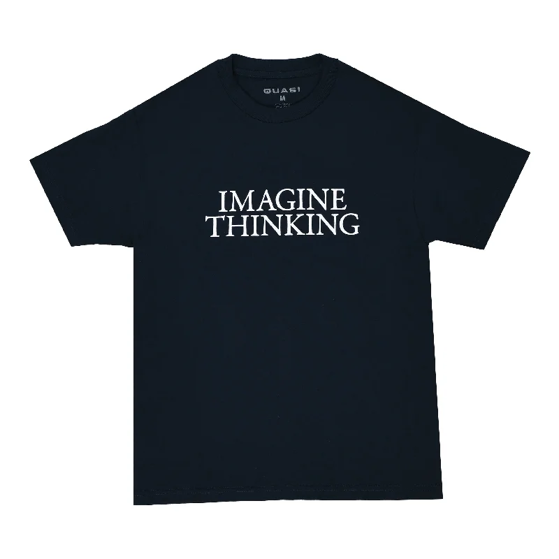 Minimalist Graphic T-shirt-Quasi Imagine Thinking Tee Shirt