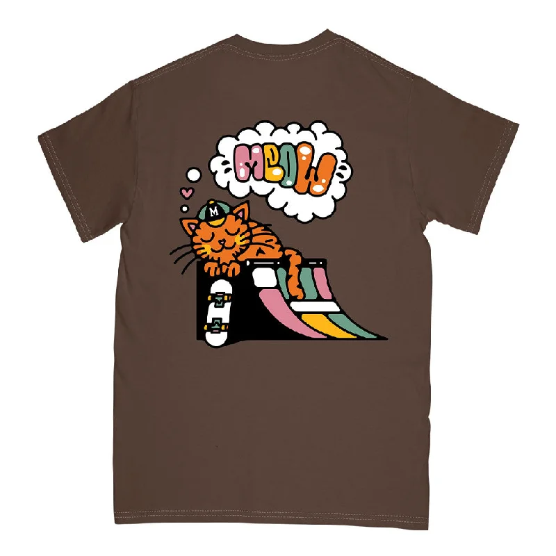 Geometric Design T-shirt-Sun Snoozer Tee [Brown]