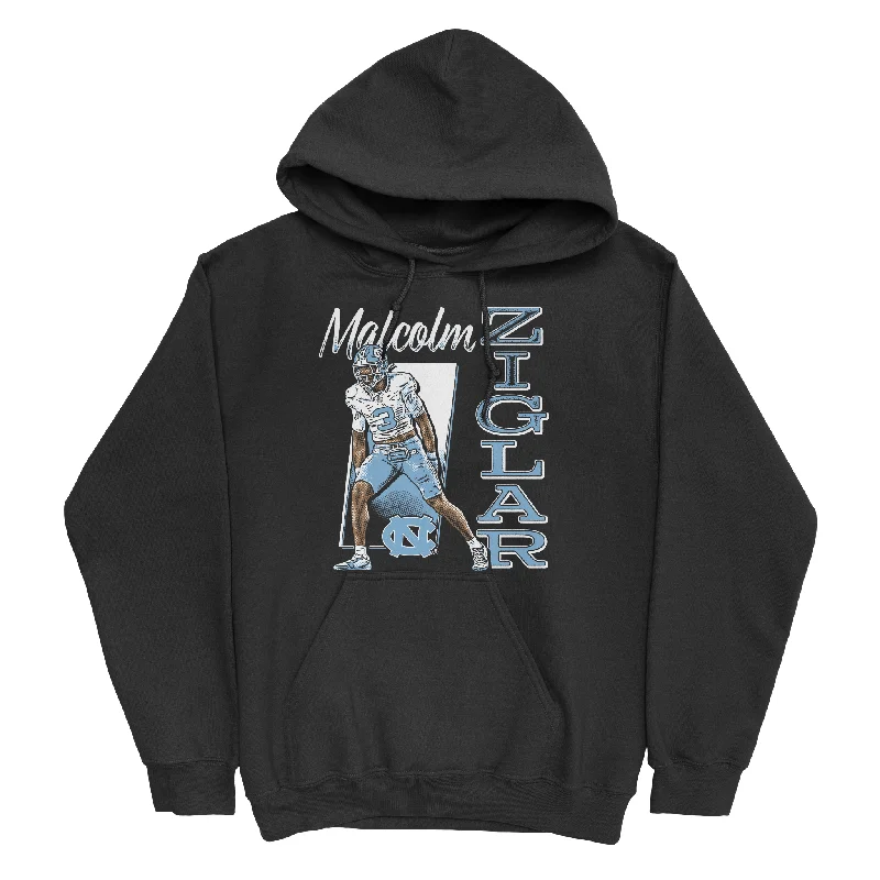 Casual Wear Hoodie-EXCLUSIVE RELEASE: Malcolm Ziglar Cartoon Black Hoodie