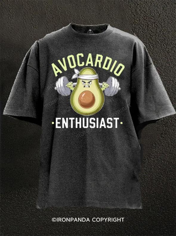 T-shirt For Streetwear Fashion-Avocardio Enthusiast Washed Gym Shirt