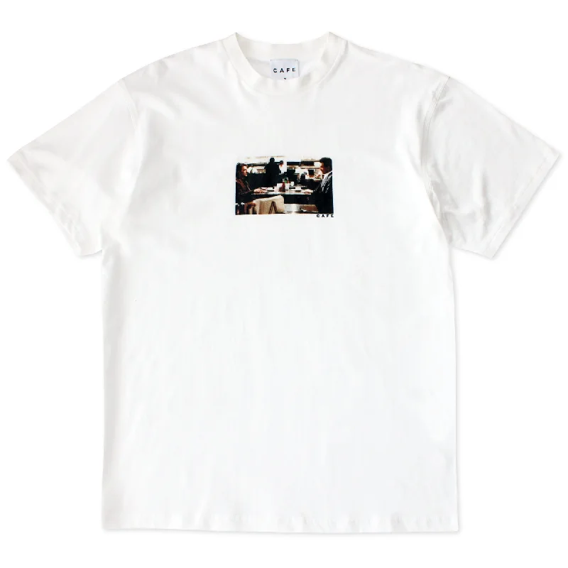 Plain White T-shirt-Diner Tee (White)