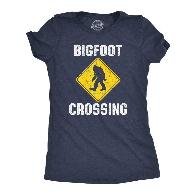 Colorful Tie-dye T-shirt-Bigfoot Crossing Women's T Shirt