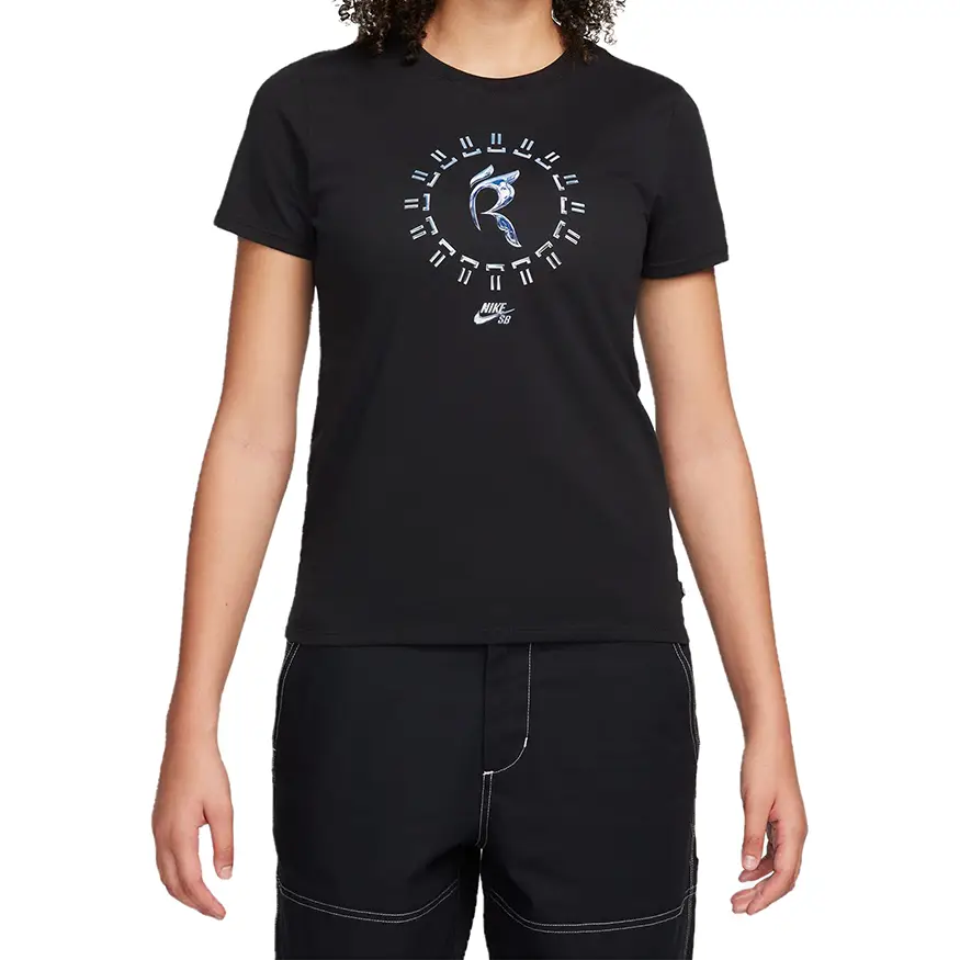 Trendy T-shirt Designs-Nike SB x Rayssa Leal Women's Dri Fit Tee Shirt - Black