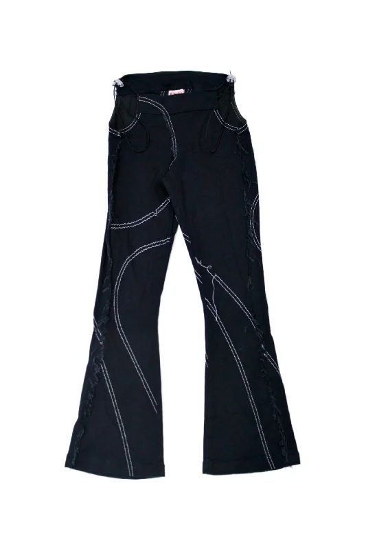 Vintage Style Pants-FAL-ASH - Cut Out Flares