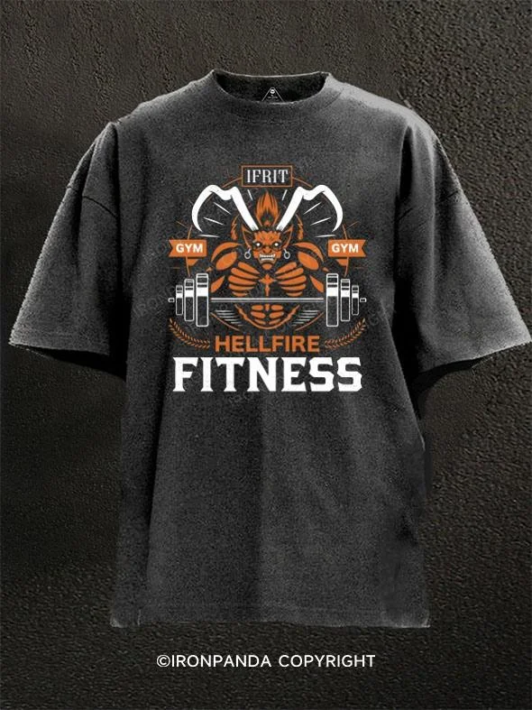 T-shirt With Funny Quotes-Ifrit Fitness Washed Gym Shirt