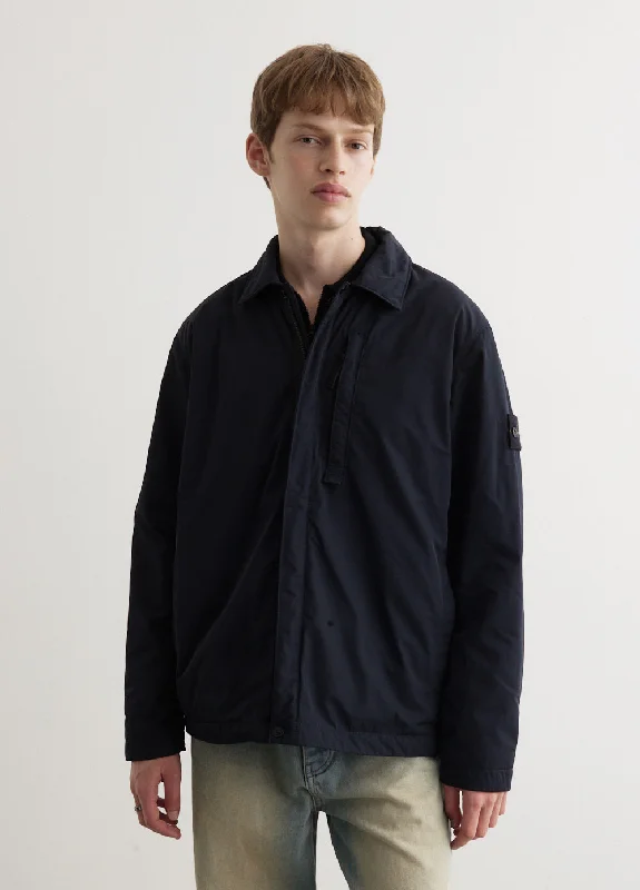 Retro Style Jacket-Micro Twill Light Zip Jacket