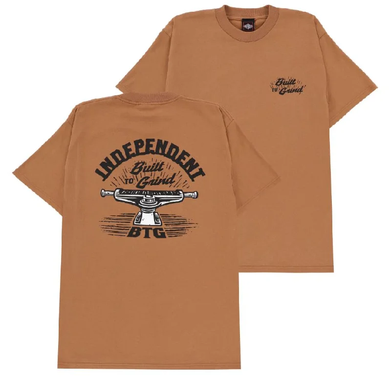 Designer T-shirt-Independent Tee BTG Lino Brown Sugar