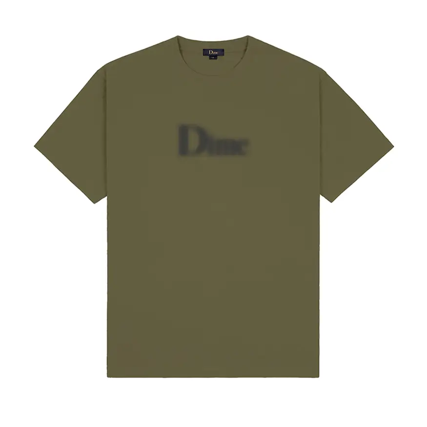 Eco-friendly T-shirt-Dime MTL Classic Blurry Tee Shirt - Dark Olive