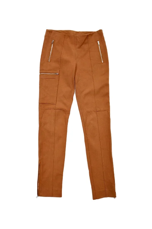 Comfortable Stretch Pants-Chloe - Skinny Mutli-Pocket Panelled Pants