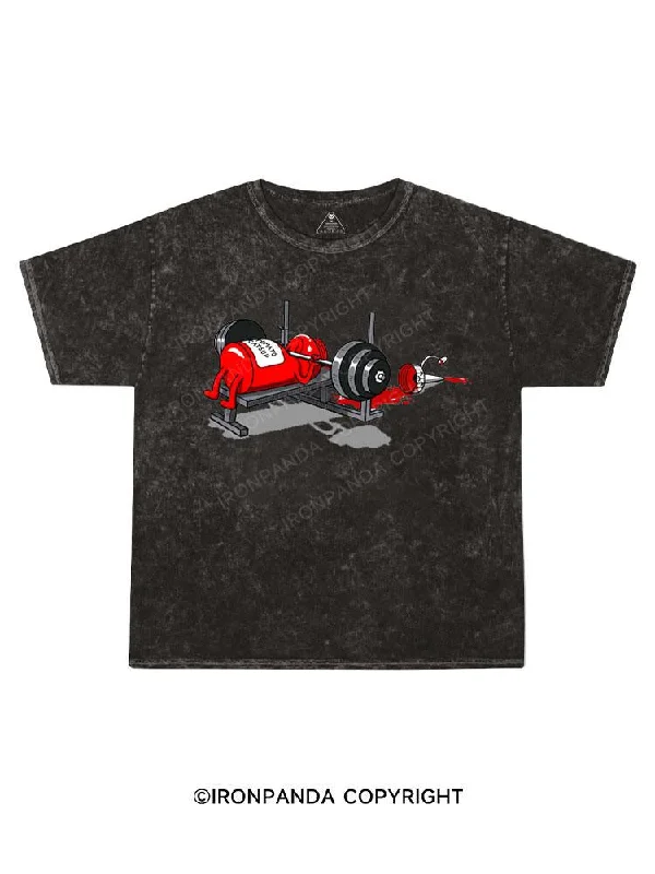 Vintage Logo T-shirt-Benchpressed Kids Washed T-Shirt