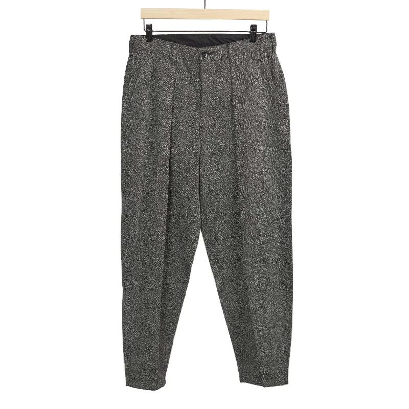 Comfy Lounge Sweatpants-High-rise Riding pants in Salt & Pepper canvas