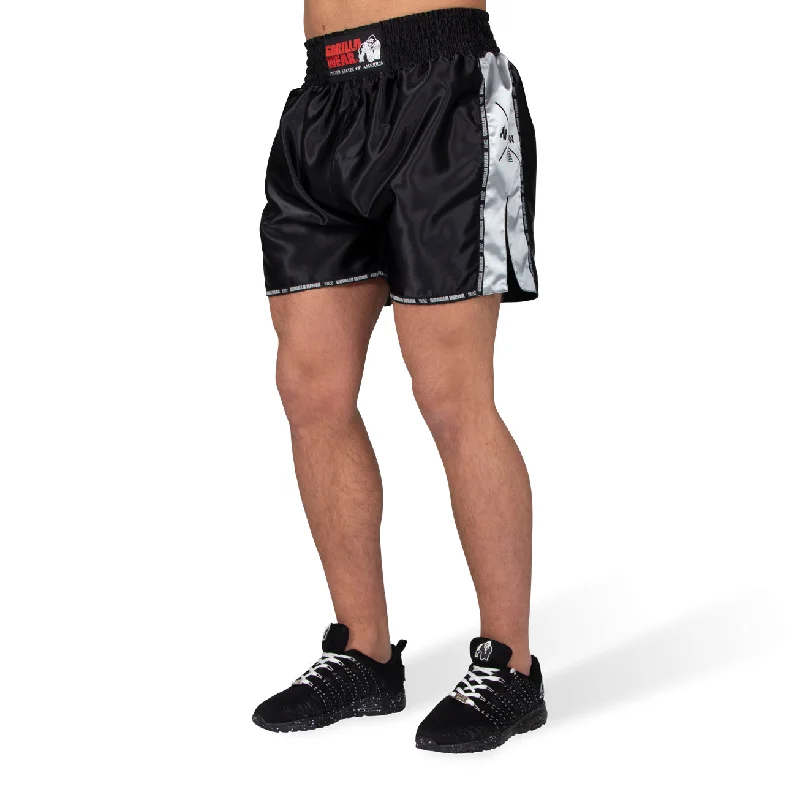 Custom Color Shorts-Henderson Muay Thai / Kickboxing Shorts - Black/Gray