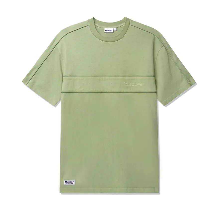 Cotton Graphic T-shirt-Butter Goods Movement Tee Shirt - Army