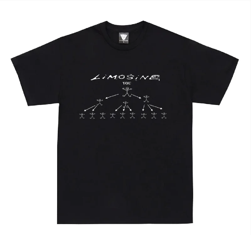 Oversized Graphic T-shirt-Limosine Best Shirt Ever Tee - Black