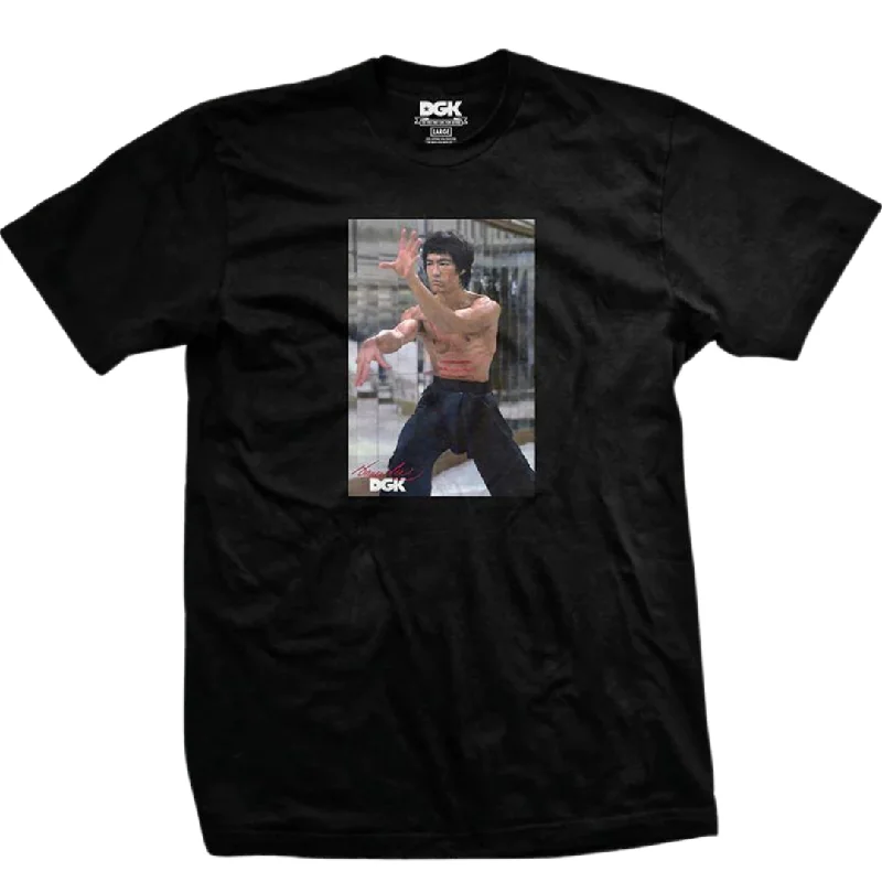 Printed Oversized T-shirt-DGK x Bruce Lee Like Echo T-Shirt Black