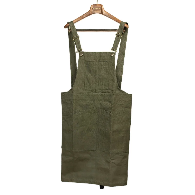 Classic Canvas Jacket-Maker's apron in olive heavy-weight cotton twill