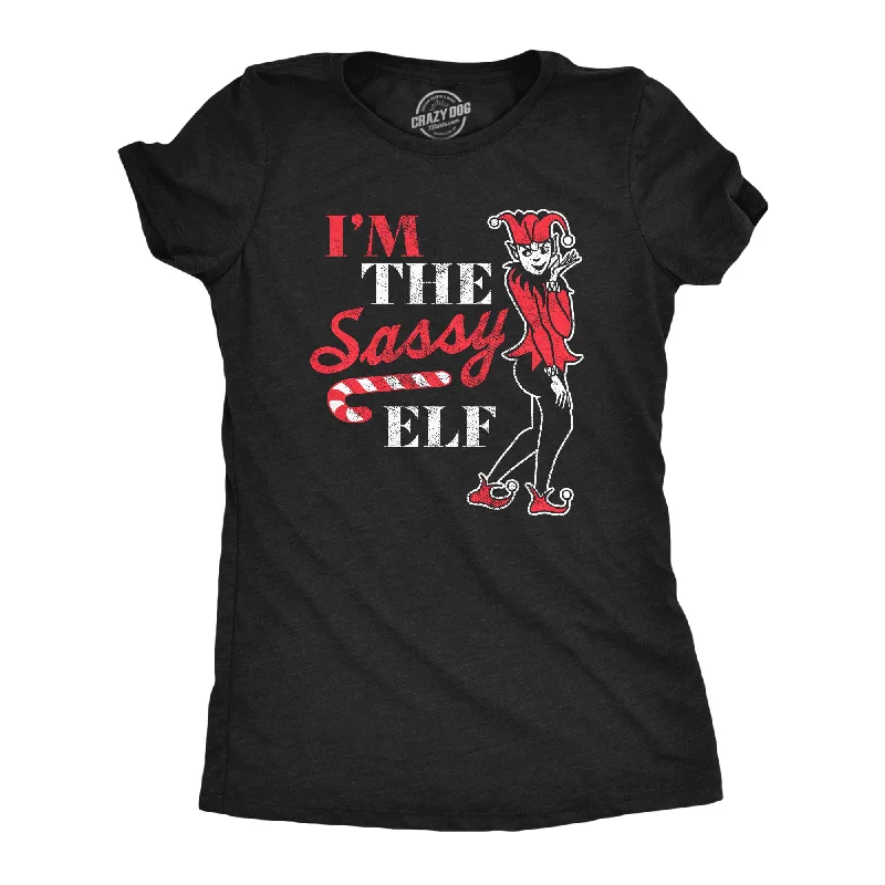 Custom Team T-shirt-Im The Sassy Elf Women's T Shirt