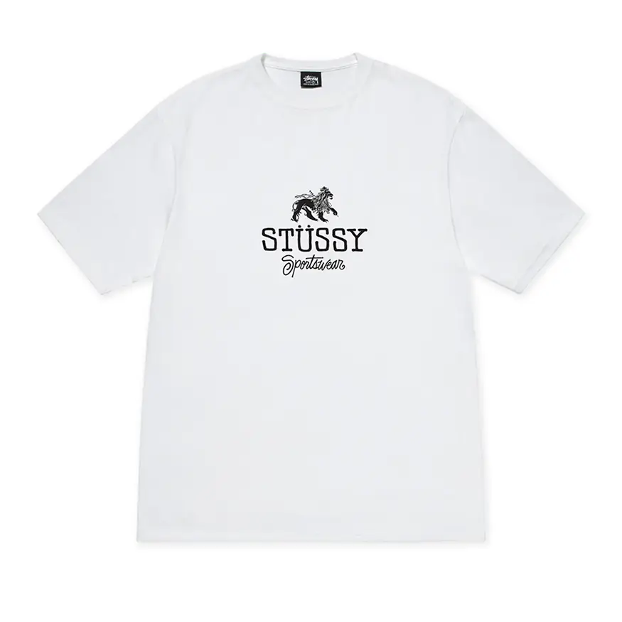 High-quality Cotton T-shirt-Stüssy Sportswear Tee Shirt - White