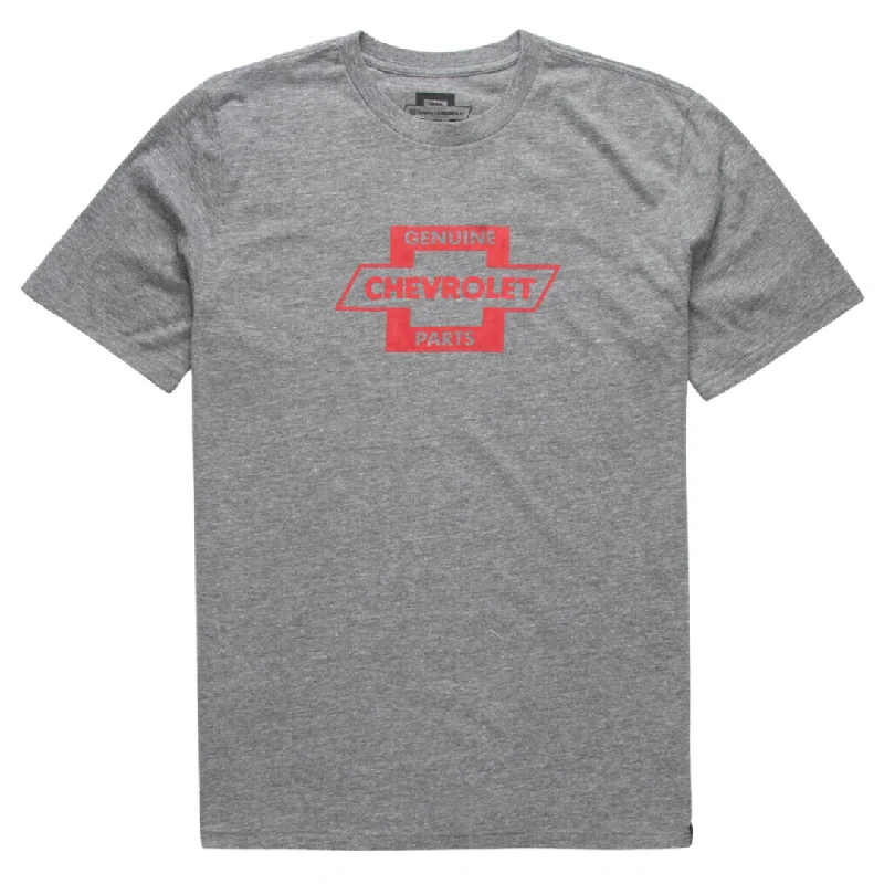 Black Graphic T-shirt-Brixton x Chevrolet Original Parts T-Shirt - Chevelle Grey