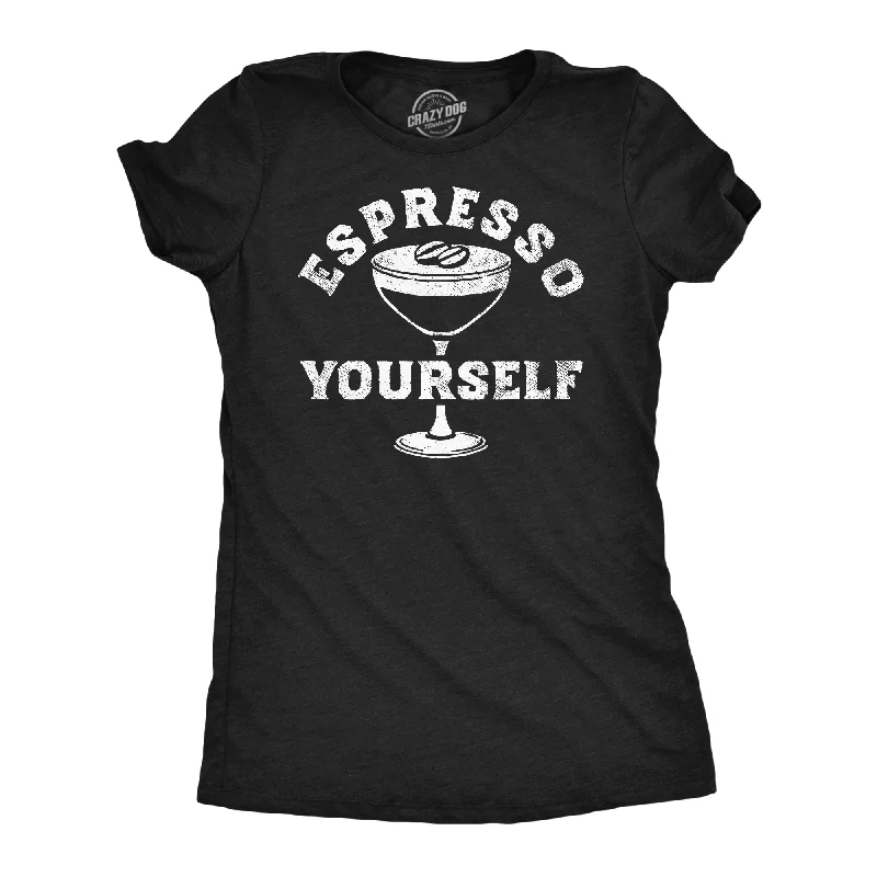 Quirky Graphic T-shirt-Espresso Yourself Martini Women's T Shirt