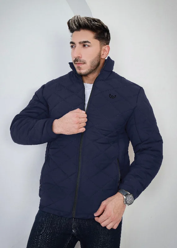 Warm Winter Jacket-Bubble Jacket - Deep Navy