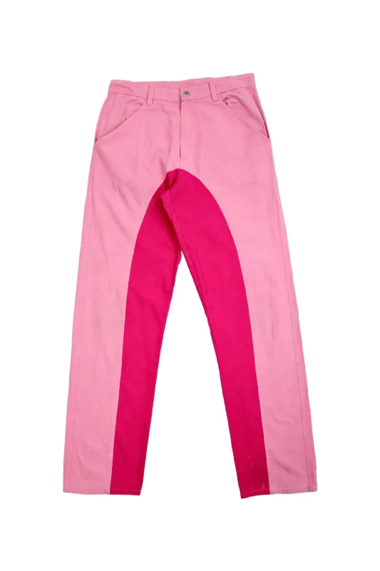 Warm Fleece-lined Pants-Phlemuns - Colour Block Pants