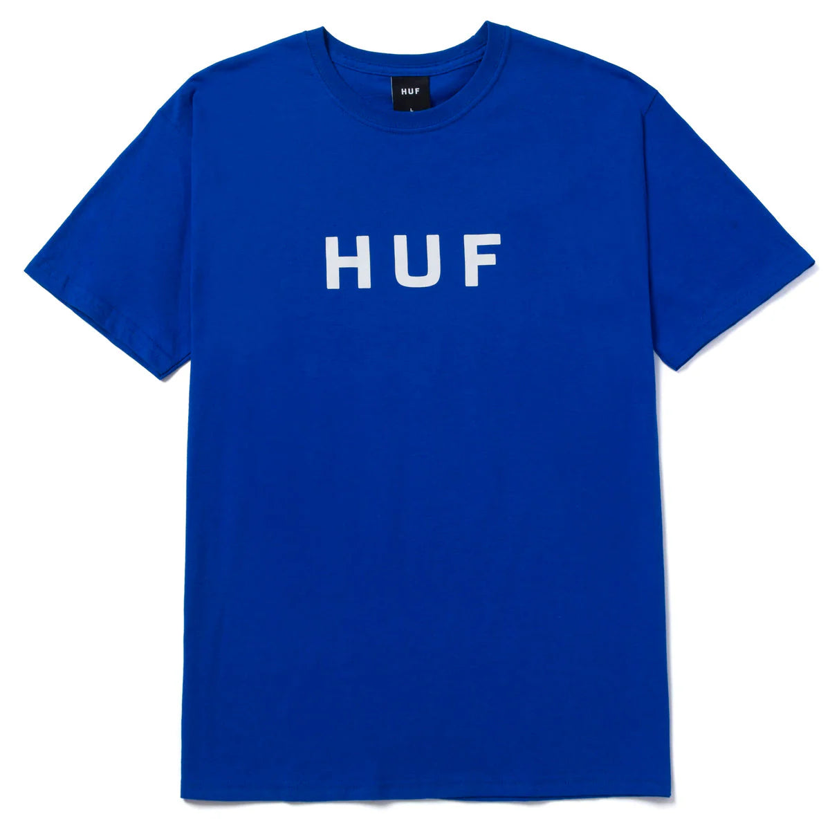 Graphic Tee For Casual Wear-Huf OG Logo T-Shirt - Royal Blue