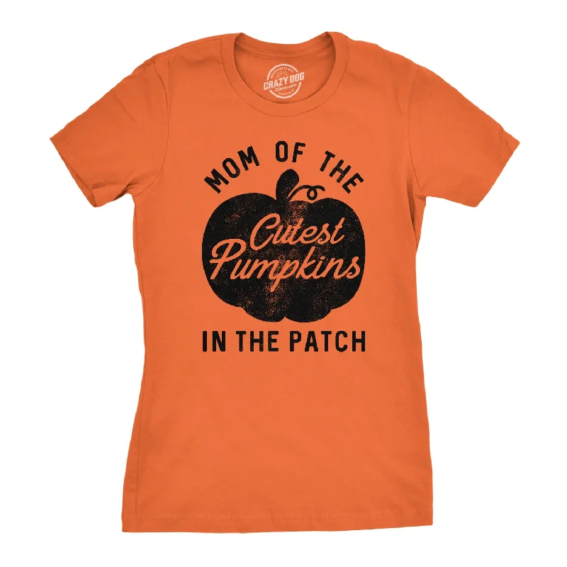 Soft T-shirt Fabric-Mom Of The Cutest Pumpkins In The Patch Women's T Shirt